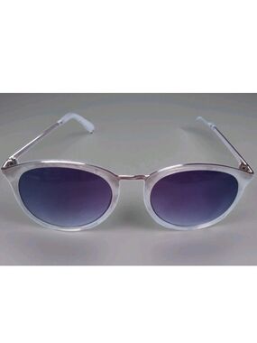 Beeline RN131011 Sunglasses Silver Metal Bridge Golden/Blue Frames Classic Round